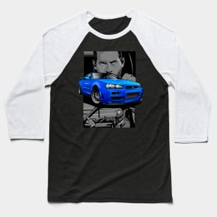 Paul Walker x GTR-R34 Baseball T-Shirt